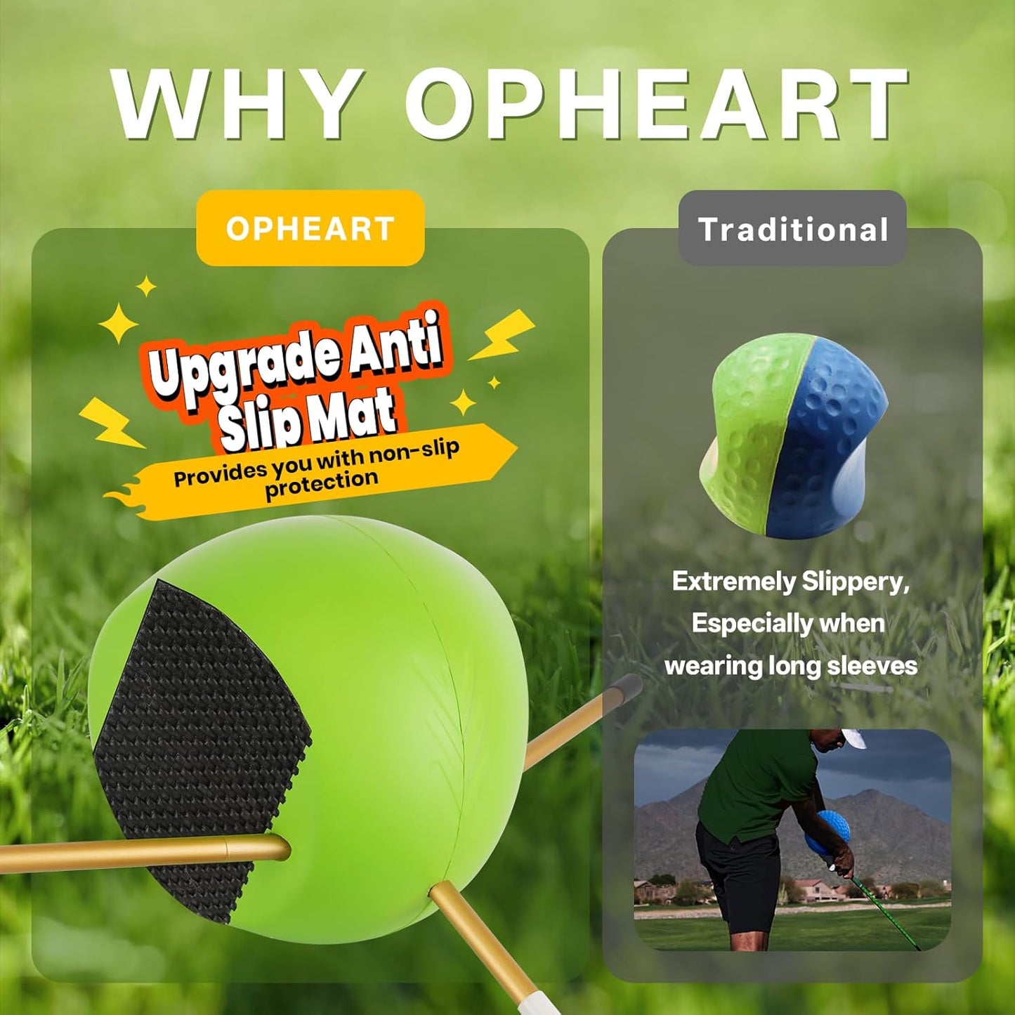 Golf Swing Trainers Aid in Improving Hand Positioning, Smart Ball Golf Training Aid for Posture Correction Practice. Golf Swing Trainers Are Suitable for Golfers at All Levels, (With Non-Slip Mat)