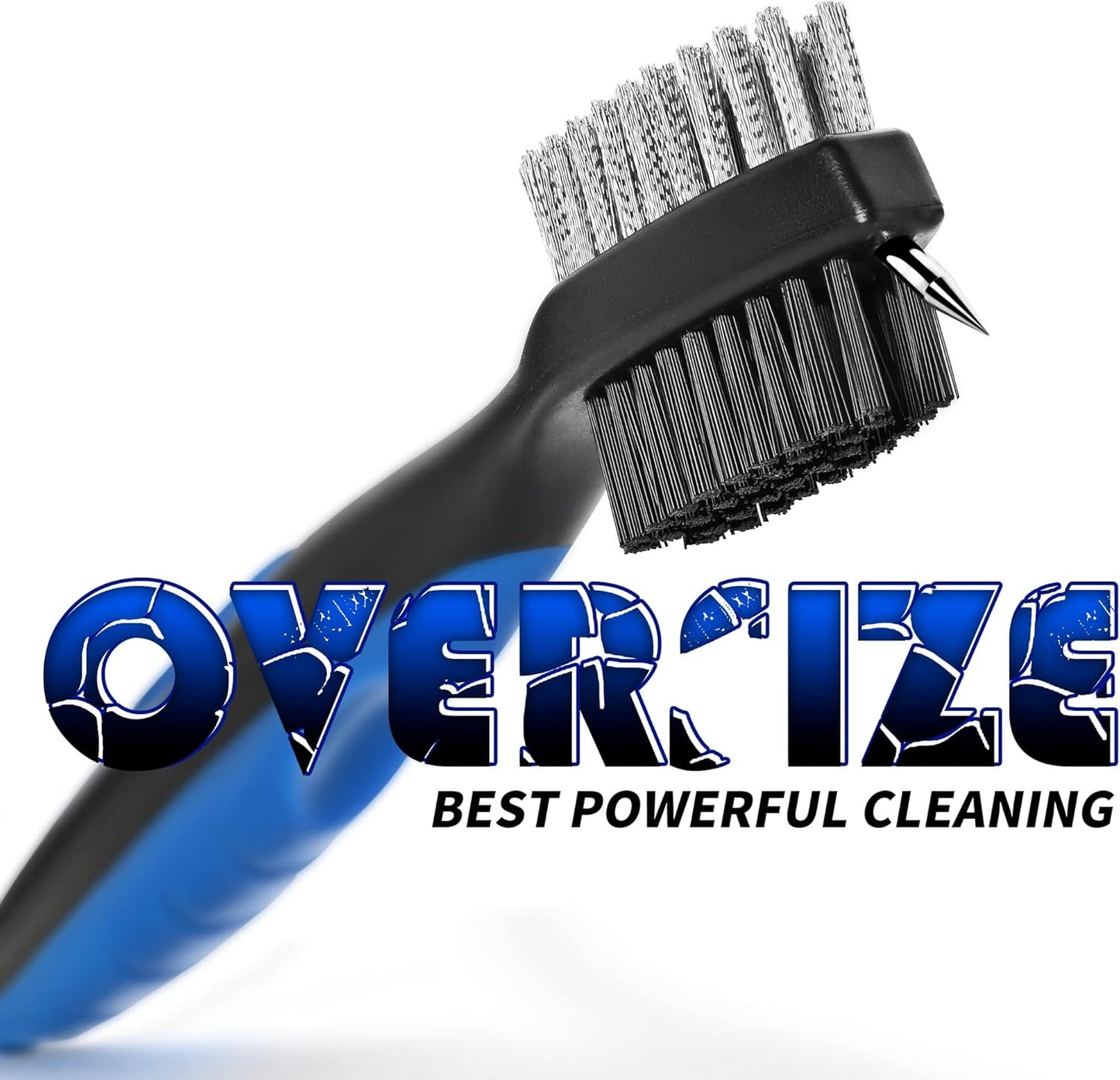 Mile High Life Golf Club Brush, Club Groove Cleaner with 2 Ft Retractable Extension Cord and Aluminum Carabiner, Golf Bag Accessories for Men and Women