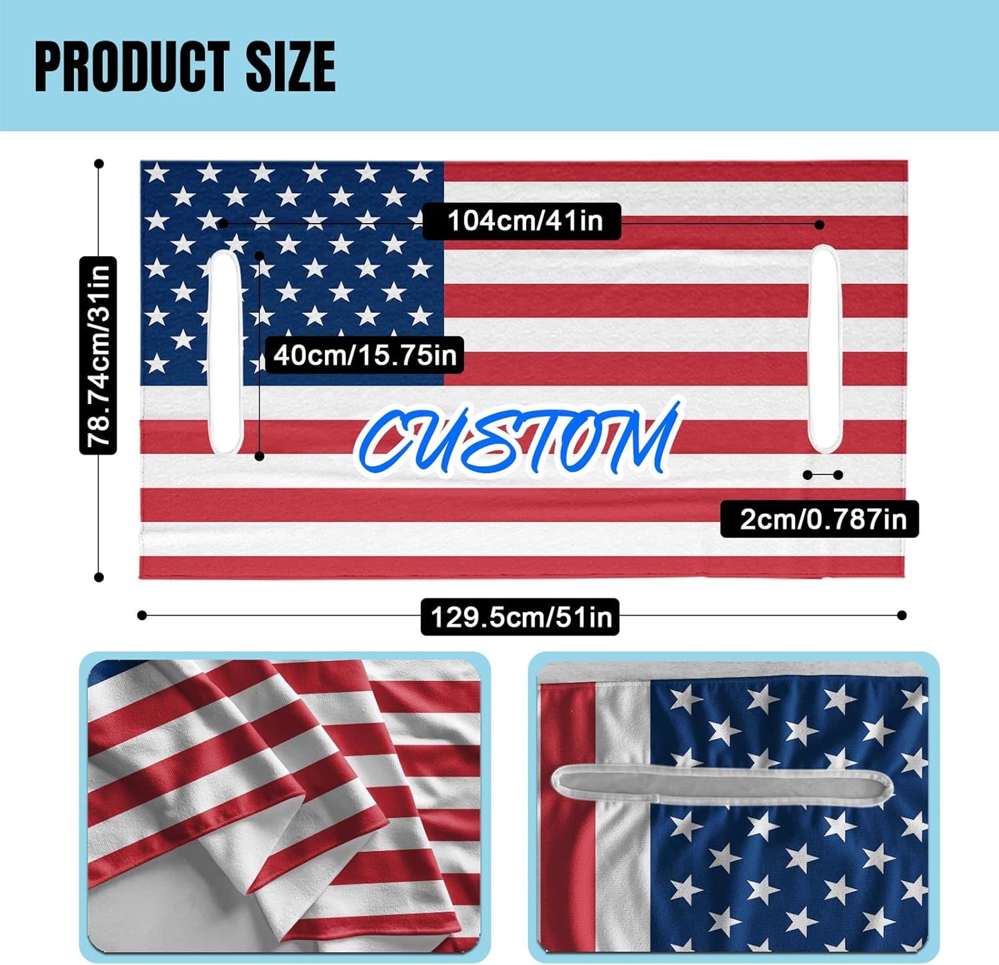 Custom Golf Cart Seat Covers, Personalized Golf Cart Seat Towel with Your Text, Image & Logo,100% Microfiber Keeps the Seat Cool and Comfortable, Fit for Yamaha, EZGO, 2-Seat Golf Carts and Club cars