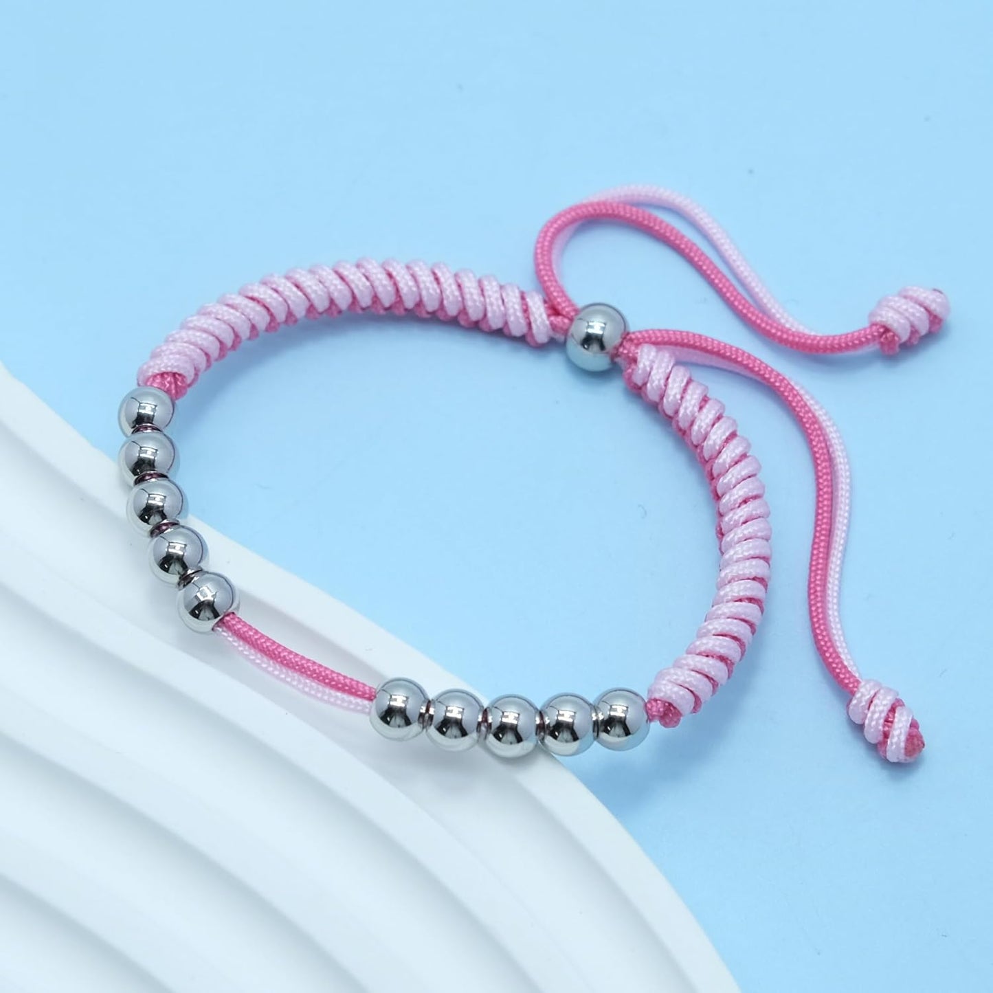 LAMIBEE Golf Stainless Steel 10 Bead Score Counter Bracelet, Golf Stroke Count Bracelet, Resizable Easy to Adjust Golf Round Scoring Tracker, Durable Stylish Golf Accessory