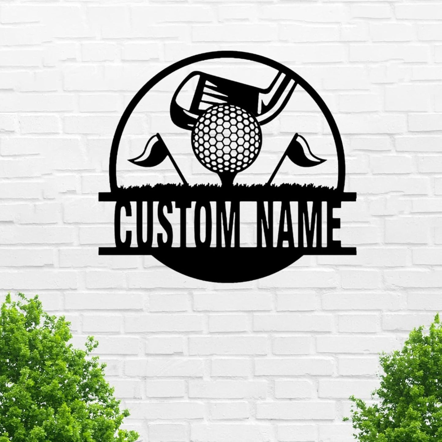 Custom Golf Wall Art - Personalized Golfer Decor - Metal Wall Sign