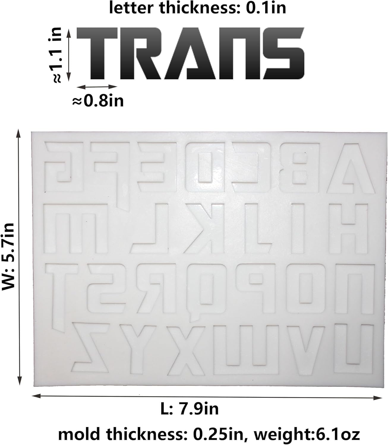 Stylish English Alphabets/Letters & Numbers Silicone Molds For Fondant Cake, Gum paste, Chocolate, DIY Cake Decorations (Metallic)