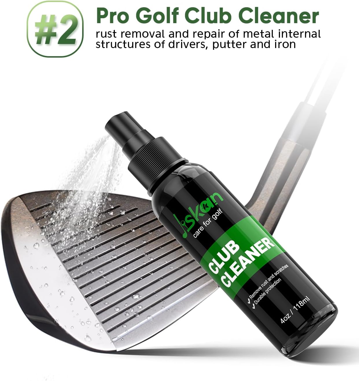 Pro Golf Care Kit System Includes Golf Grip Cleaner Club Cleaner Club Polish Club Brush Golf Towel, Essentials Golf Accessories for Men Cool Golf Gifts for Men