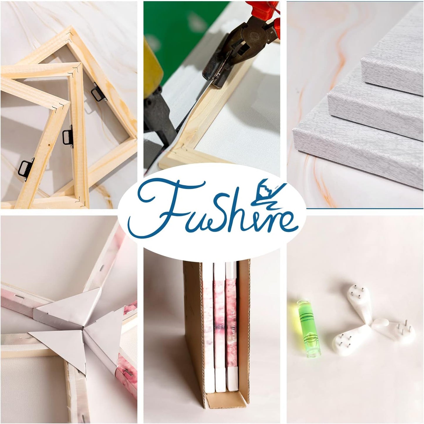 FuShvre 3 Pieces Golf Canvas Artwork Golf Sport Wall Art Set for Modern Home Game Room Playroom Club Wall Decor Stretched and Framed