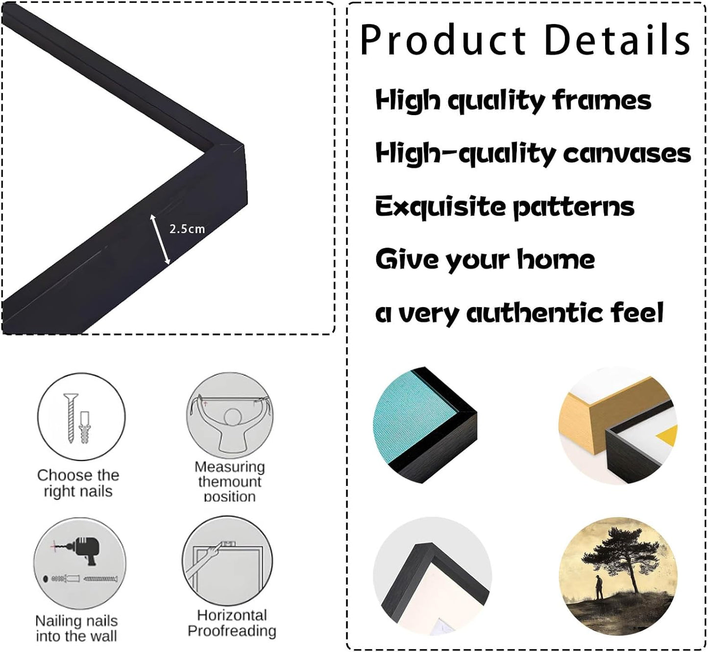 Vintage Golfers Landscape Wall Art, Golf Canvas Print, Golfers Picture Artwork for Wall, Rustic Wall Art, Horizontal Wall Decor, Vintage Sports Poster, Gift for Dad, Man Cave Decor (Gold Framed, 47"x23"|120x60cm)