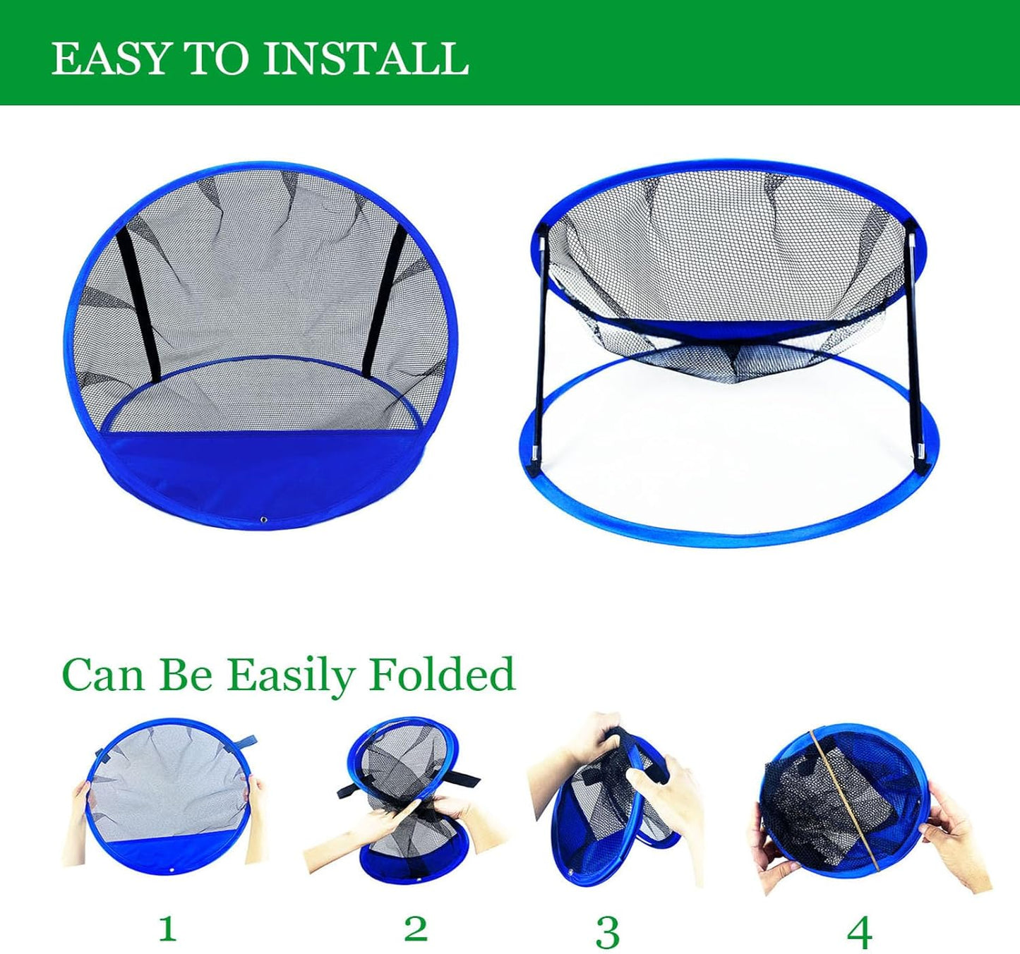 Golf Chipping Net, Pop-Up Practice Net with Carry Bag, Foldable Backyard Target for Indoor & Outdoor Golf Game, Gift for Men, Adults & Teen Golfers