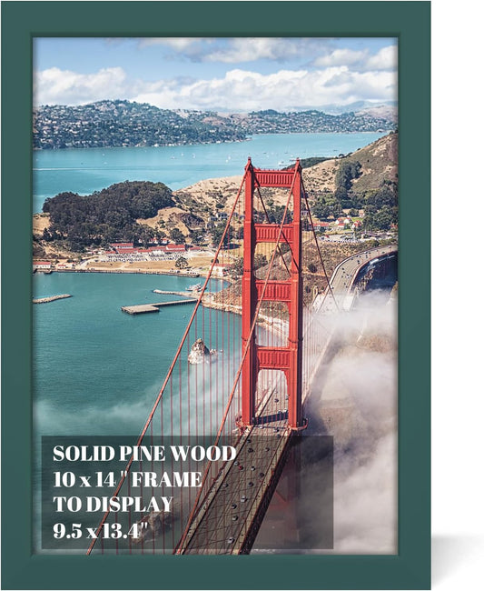 10x14 inch Wood Picture Frames for Wall Hanging,Diamond Painting Frames Rectangle Baby Scan Picture Frame for Family Walls Decoration,Anniversary,Wedding,Christmas,Halloween,Shower,Certificate (Dark