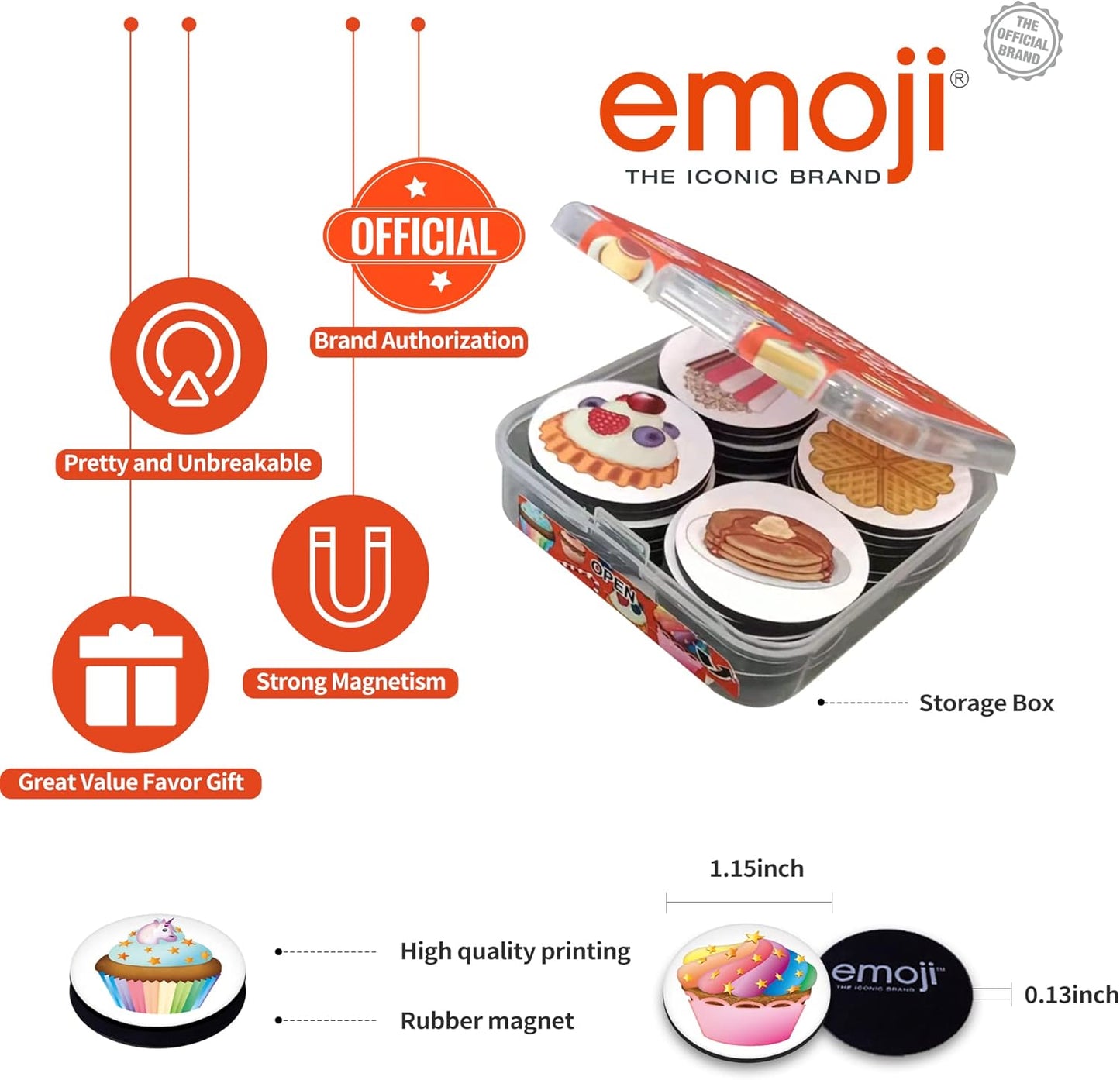 MORCART 28PCS Emoji Sweet Hours Fridge Magnets - Cute Funny Refrigerator Magnets - Whiteboard Locker Decorative Magnets - Magnets for Office and Kitchen - Gifts for Women and Men