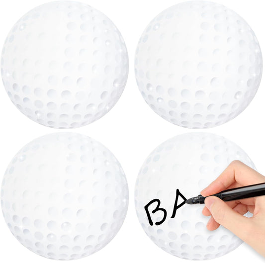 Glitter Golf Cutouts- 100Pcs Sport Ball Cut Outs Bulletin Board Golf Ball Shape DIY Paper Cuts Party Decorations for Sports Theme Par-Tee Time Party Baby Shower Birthday Classroom Game Day Wall Decors