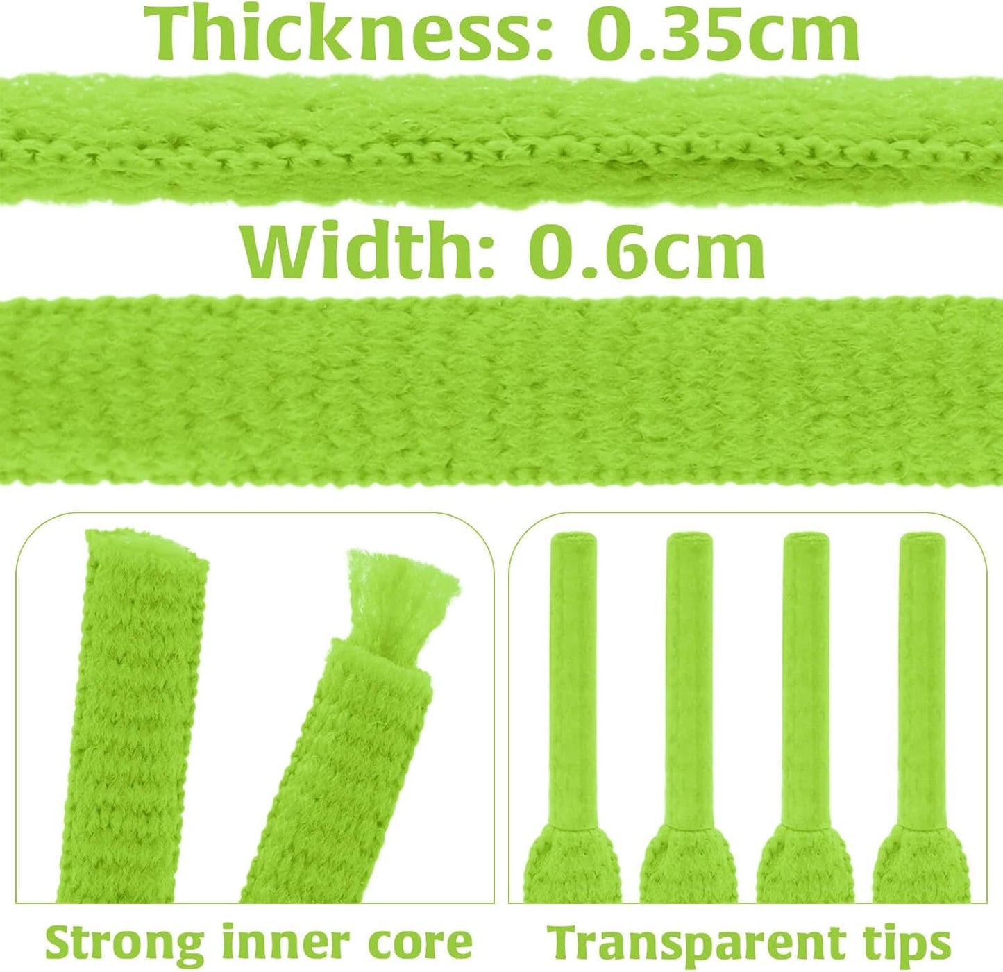 DELELE 2Pair Oval Shoes laces 42 Colors Half Round 1/4" Athletic ShoeLaces for Sport/Running Shoes Shoe Strings