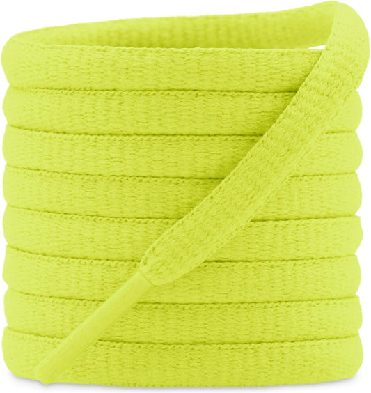 DELELE 2Pair Oval Shoes laces 42 Colors Half Round 1/4" Athletic ShoeLaces for Sport/Running Shoes Shoe Strings