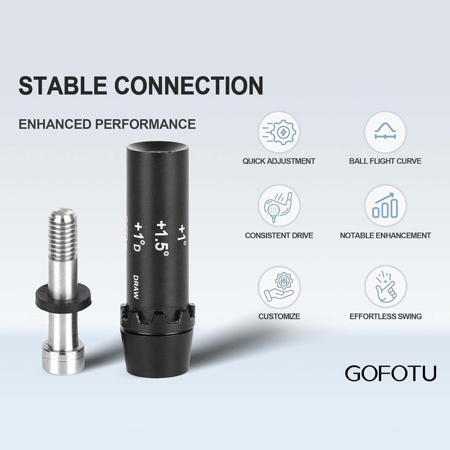 2PCS .335 Golf Shaft Adapter Sleeve Compatible with Cobra Dark Speed,Aerojet,F9,Speedzone F9,F8,F7 Driver