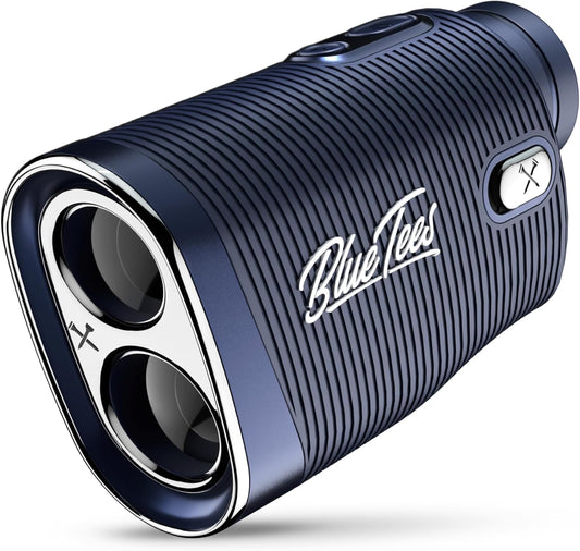Blue Tees Golf Series 4 ULTRA Golf Rangefinder with Slope Switch, 1200 Yards, OLED Display 6X Magnification Laser Rangefinder, Slope Measurement, Magnetic Strip, Flag Pole Locking with Pulse Vibration