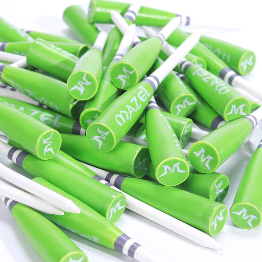 MAZEL Natural Wood/Bamboo Golf Tees 2 3/4 Inch & 3 1/4 Inch,Pack 50 or 120,Reduce Friction & Side Spin,More Stable Golf Tees