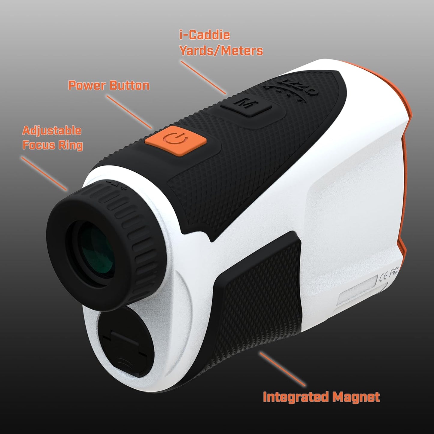 IZZO LZ-I Plus Golf Rangefinder: Slope Switch, Patented i-Caddie Club Suggestion, Built-in Magnet