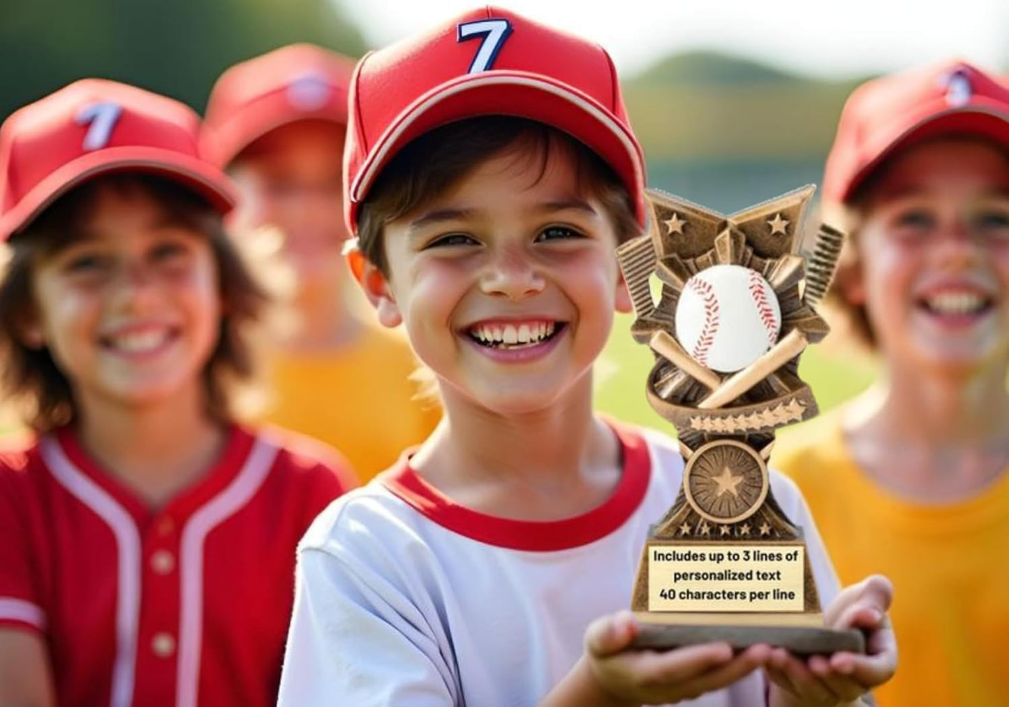 Champion V Sports Trophy Award with Custom Engraving – Recognition Trophy for Kids and Adults Team Awards for Competitions School Sports Student Athletes MVPs Tournaments and Celebrations