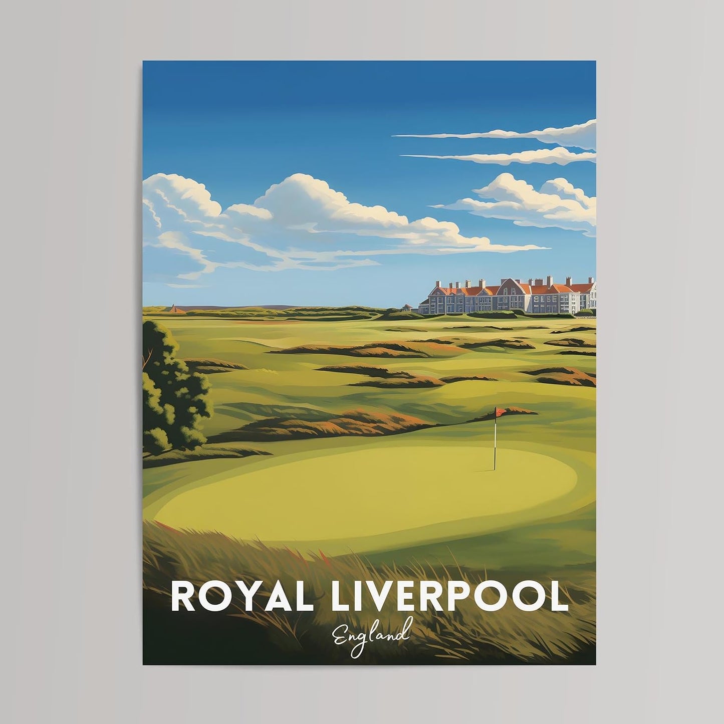 Golf Course Premium Giclee Fine Art Prints - Augusta, Pebble Beach, Pinehurst, Golf Course Posters, Golf Wall Art, Aesthetic Poster for Home Office Decor, Ready to Frame