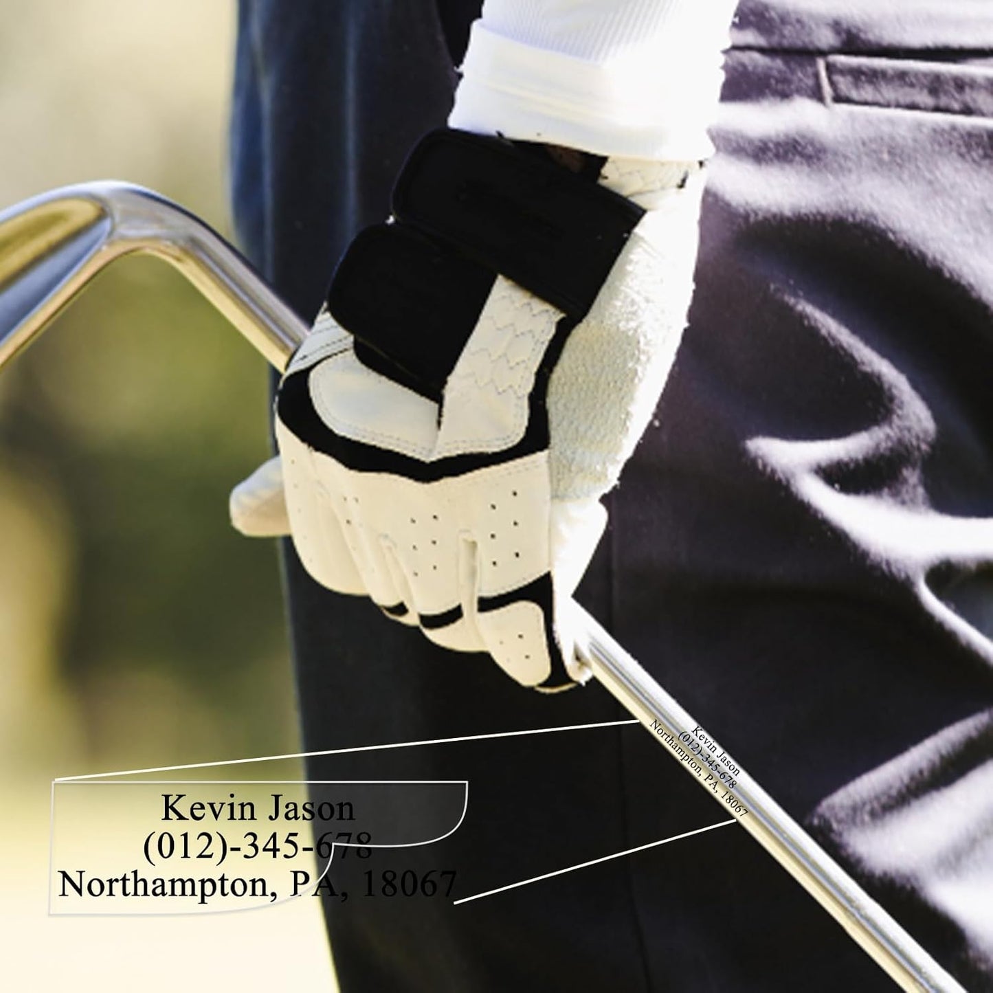 Golf Club Labels 50PCS Personalized Waterproof Name Labels for Identification Custom Stickers for Clubs & Golf Accessories