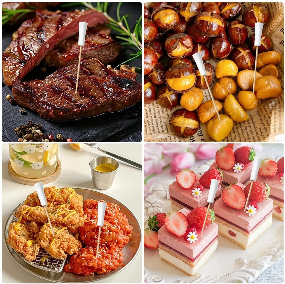 Cocktail Picks, 100 PCS Golf Toothpicks For Appetizers Golf Themed Party Decorations 5.91Inch Fancy Toothpicks Disposable Bamboo for Drinks Fruit Appetizers Sports Players Party Supplies Events