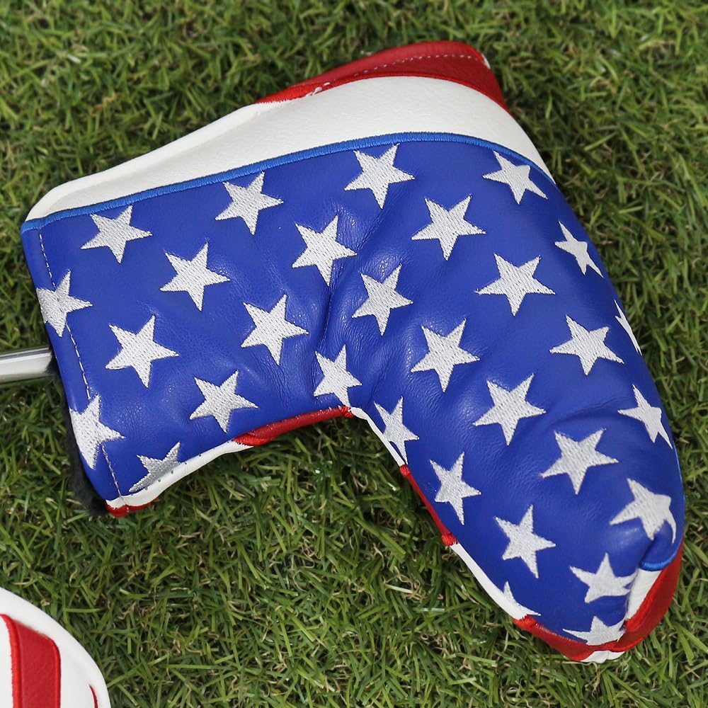 Golf Head Covers Blade Putter Cover Headcover Magnetic Closure Embroidered Fit for Most Brands Scotty Cameron Odyssey Blade Taylormade Ping ect.