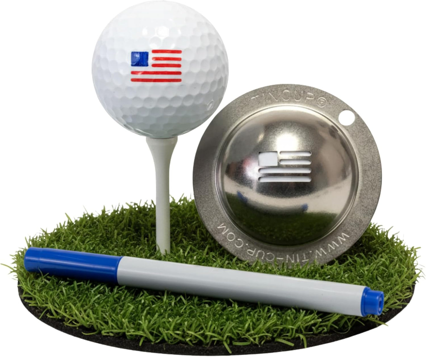 Tin Cup Golf Ball Marking Stencil