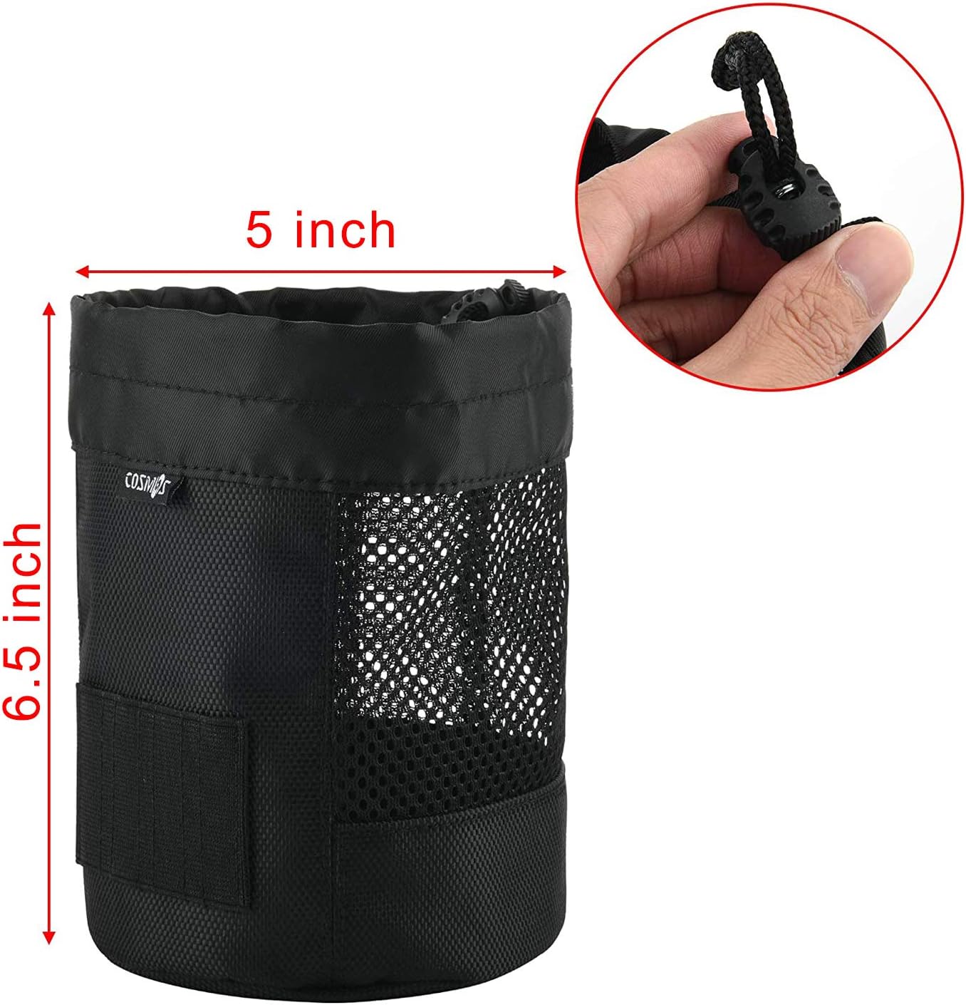 Cosmos Golf Ball Storage Bag - Pack of 2, Nylon Mesh Net, Drawstring Pouch for Golf Tees & Club Ball Organizer