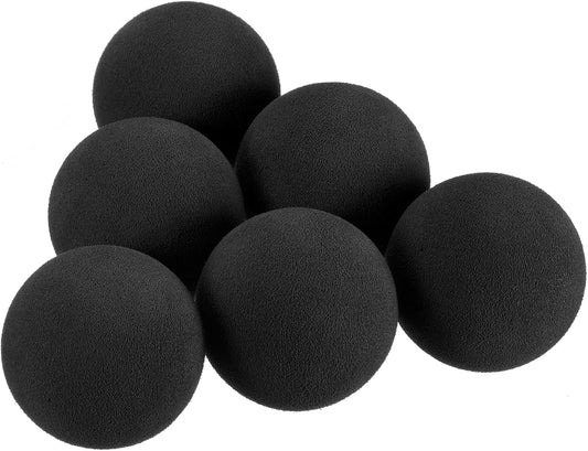 YOKIVE 10 Pcs Golf Foam Ball, Sports EVA Sponge Balls Exercise Flight Swing Practicing for Indoor Golf Training(Black, 42-mm)