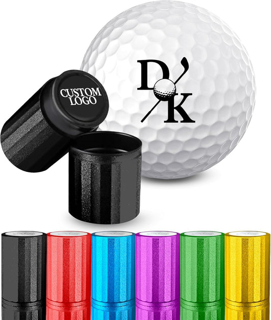 Custom Golf Ball Stamp, Personalized Golf Ball Marker Stamp, Waterproof Golf Ball Stamper with Monogram Logo Design, Golf Accessories Customized Golf Gifts