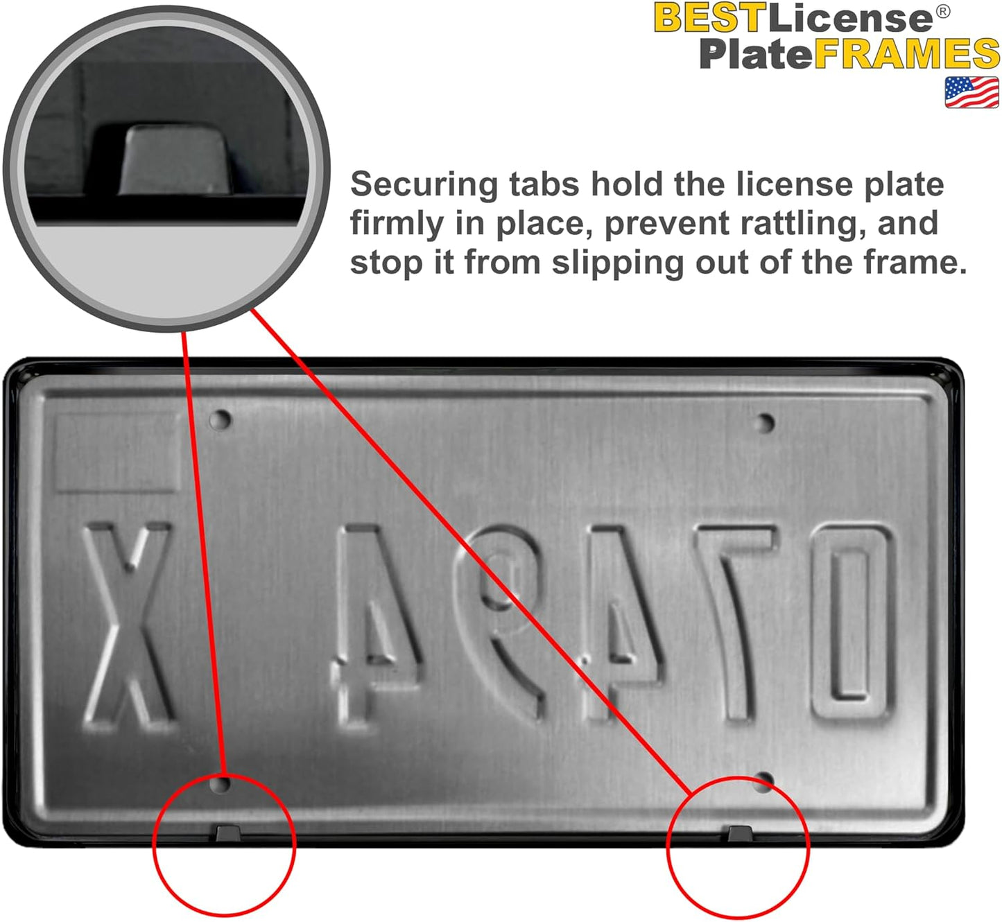 Golf Club and Ball Design with Your Custom Text | Laser Etched Anodized Aluminum Standard Size - CAR/Automobile License Plate Frame & Free caps - Blue (Qty: 1 Frame)