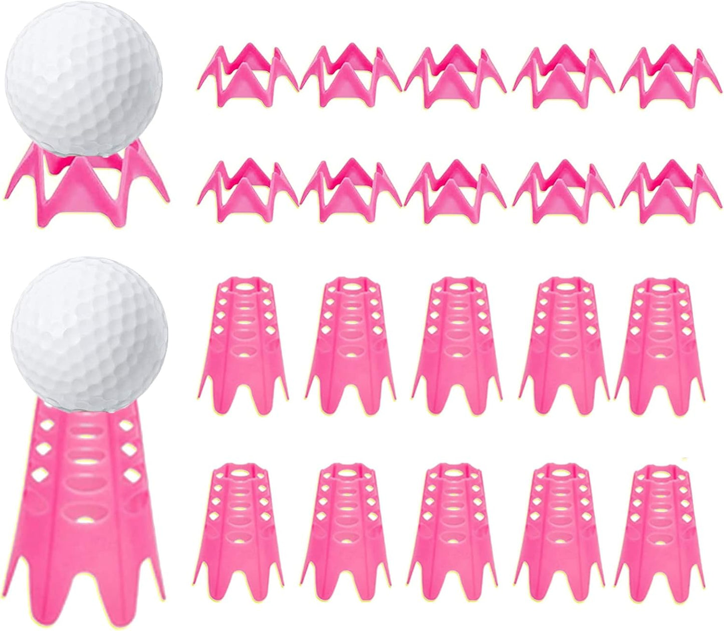 Plastic Golf Tees, Golf Simulator Tees for Home, Outdoor Indoor Golf Tees Simulator Practice Training, Golf Mat Tees for Winter Turf and Driving Range