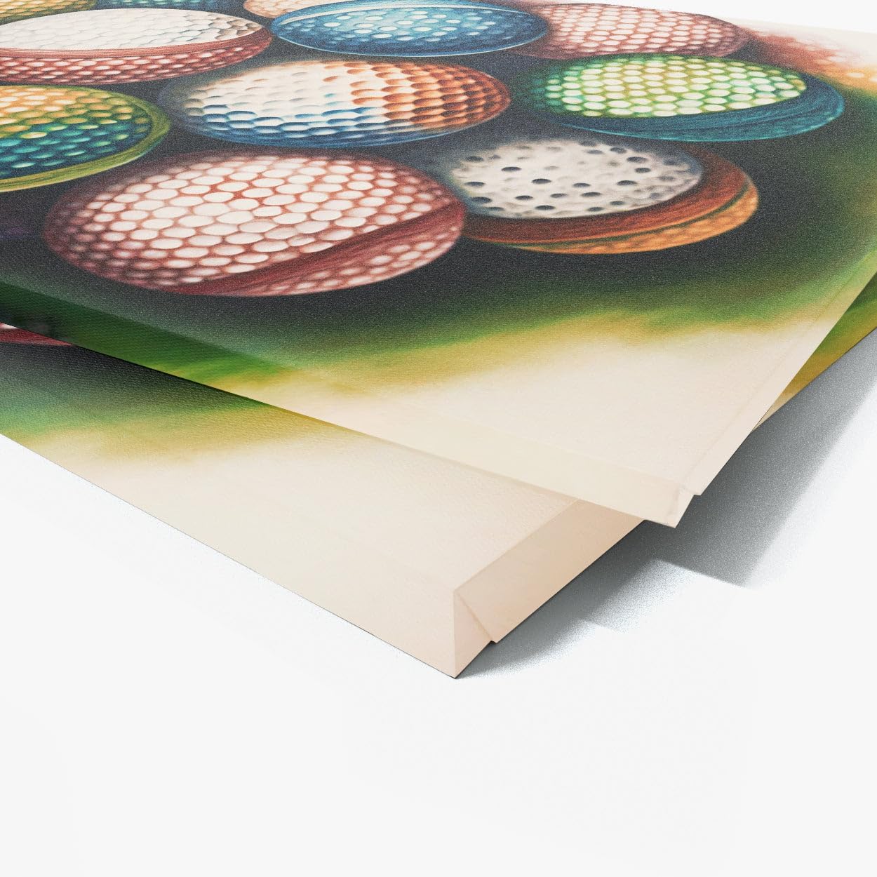 Sense Canvas Golf Ball Watercolor 29 Canvas Art - Home Decor Wall Art Print Poster Painting X-Large 48x36 / 1.5"