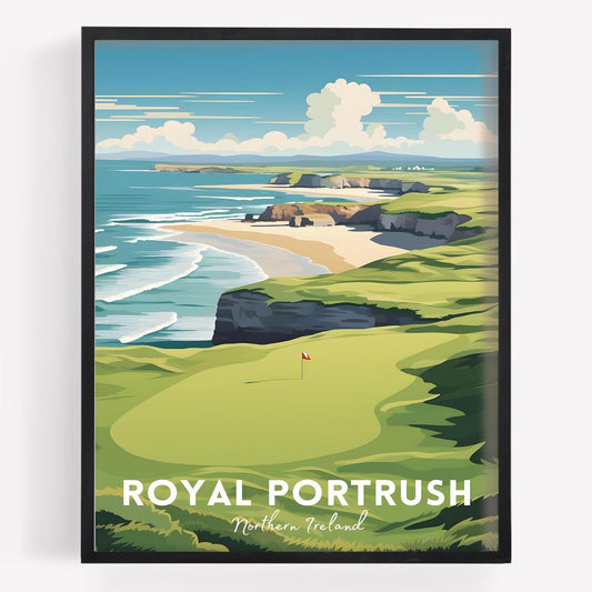 Golf Course Premium Giclee Fine Art Prints - Augusta, Pebble Beach, Pinehurst, Golf Course Posters, Golf Wall Art, Aesthetic Poster for Home Office Decor, Ready to Frame