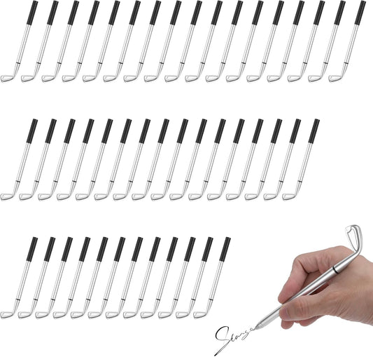 50 PCS Golf Ballpoint Pen Funny Sports Golfing Club Props Black Gel Ink for Students Coworkers Boss Office Dad