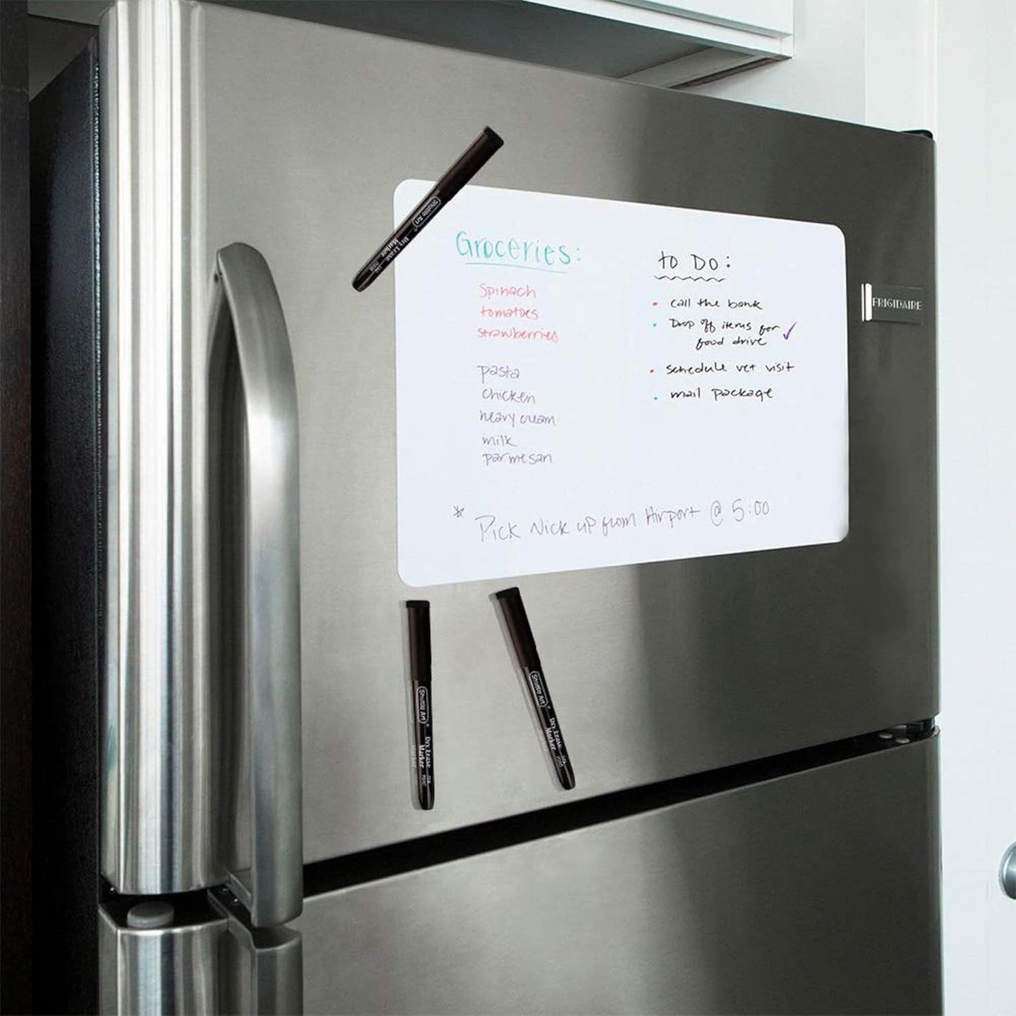 Shuttle Art Dry Erase Markers, 15 Pack Black Magnetic Whiteboard Markers with Erase,Fine Point Dry Erase Markers Perfect For Writing on Whiteboards, Dry-Erase Boards,Mirrors for School Office