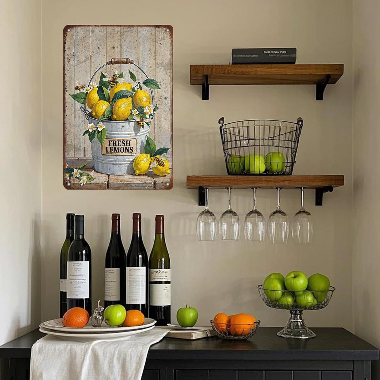 Funny Welcome Lemon Tin Sign 12x8 Inch Yellow Lemon Home Sweet Home Lemon Outdoor Street Metal Tin Tin Sign Home Kitchen Garden Restaurant Man Cave Wall Decor