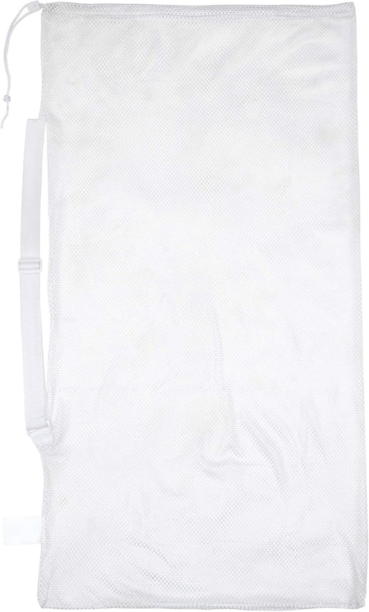 Champion Sports Mesh Equipment Bag – Heavy-Duty Nylon Drawstring Bag with Lock & ID Tag, Breathable Storage Sack for Balls, Swim Gear, Laundry & Toys, Multiple Sizes & Colors