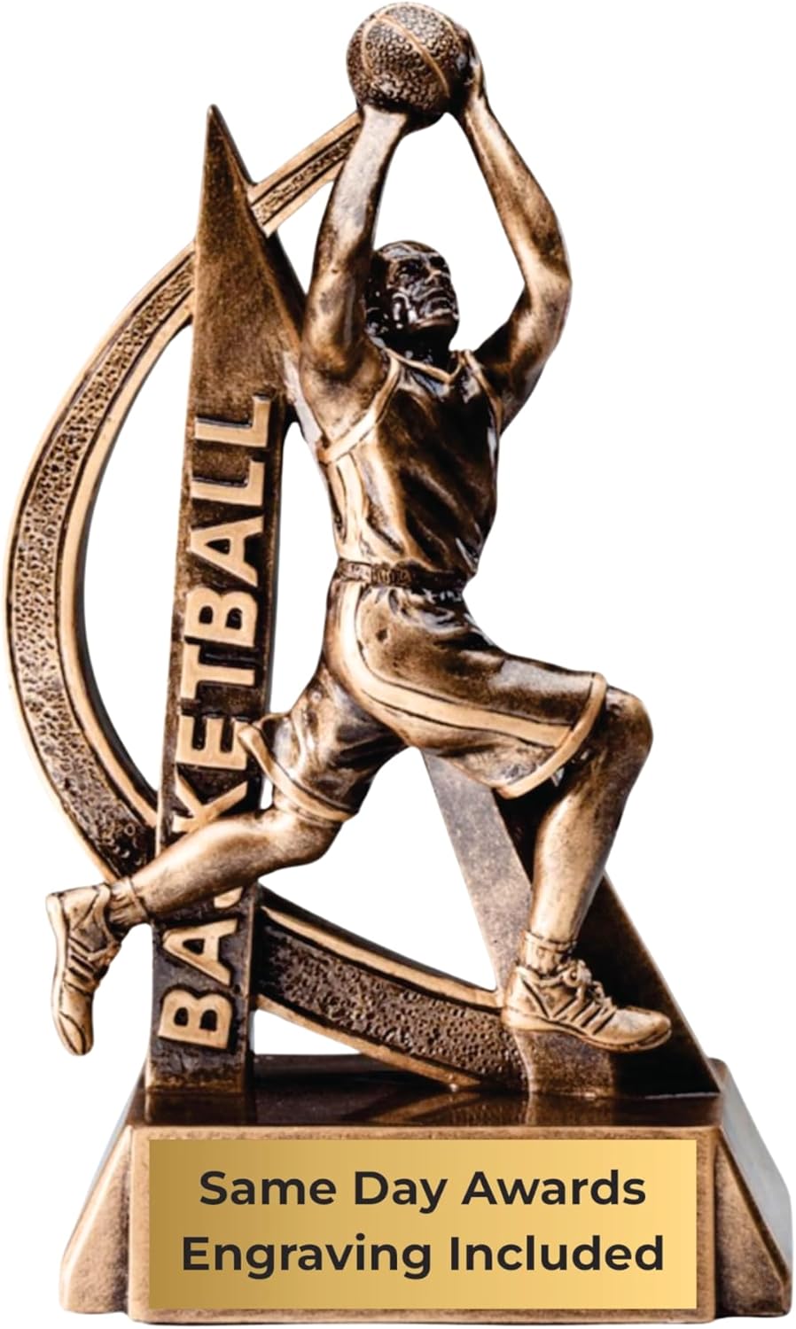 Sports Trophy – Ultra Action 6.5 Inch Engraved Resin Award – Personalized Recognition for Kids Youth Teams Schools Adult Leagues Coaches and Achievement Awards