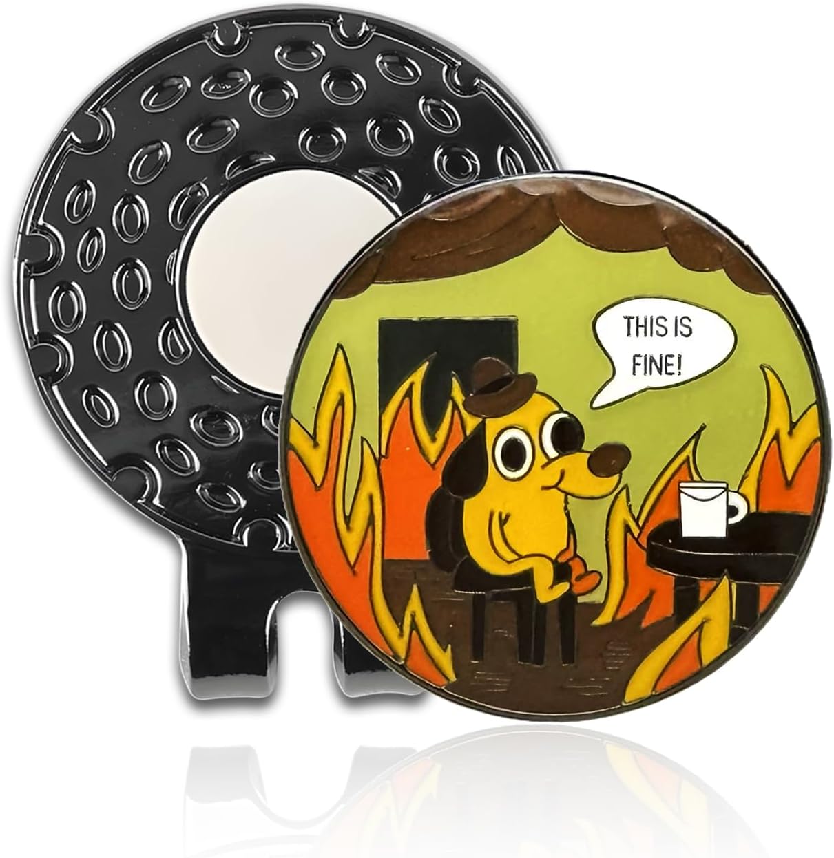 Funny Golf Ball Marker with Magnetic Hat Clip – Golf Accessories for Men & Women to Elevate & Personalize Your Game