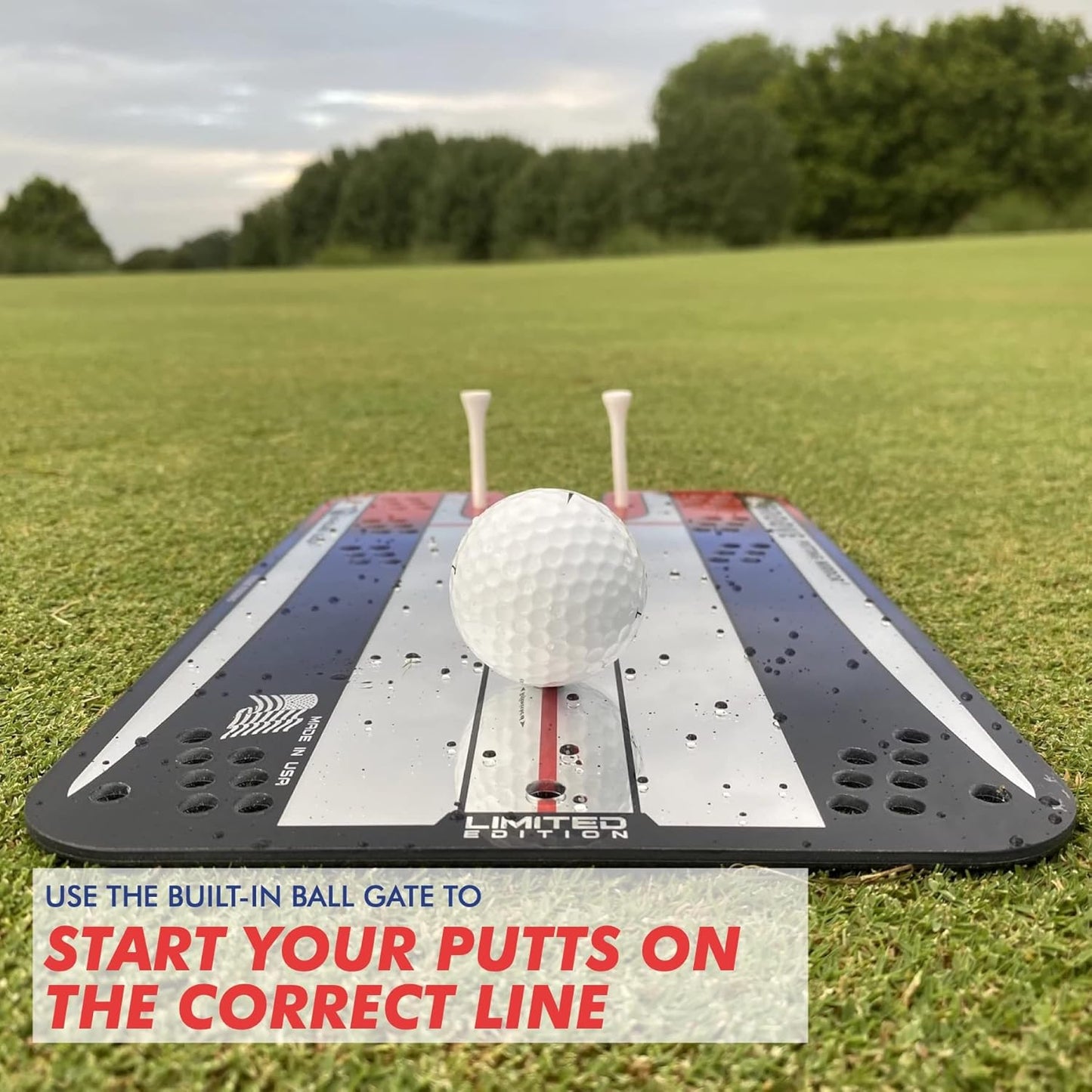EyeLine Golf Putting Mirror - Alignment Training Aid Used by Top Tour Pros for Consistent Setup, Checks Eyes-Shoulders-Putter Face for Improved Accuracy, Indoor-Outdoor Practice