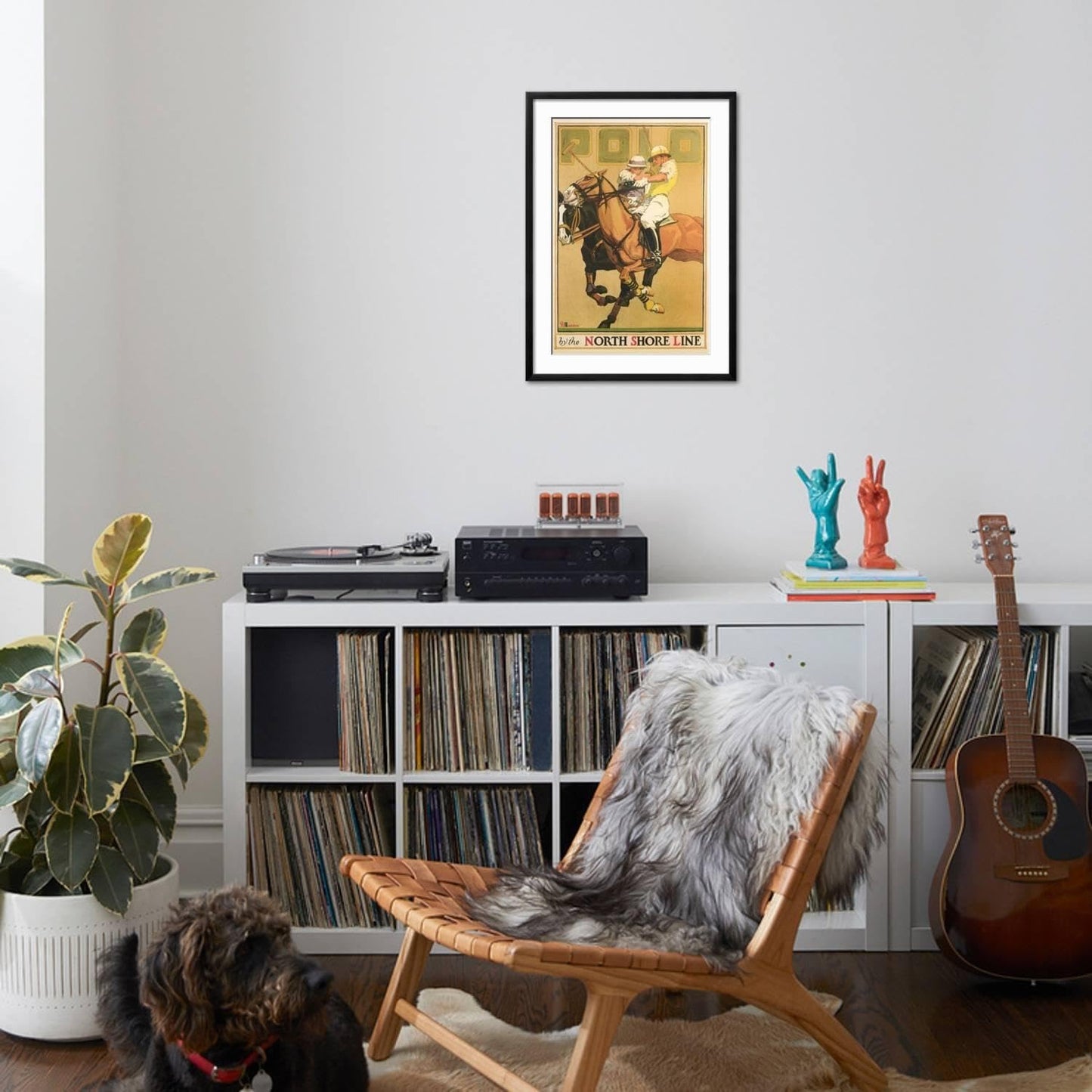 ART.COM Wall Art Print Polo Poster on Black Frame, 21" x 29"