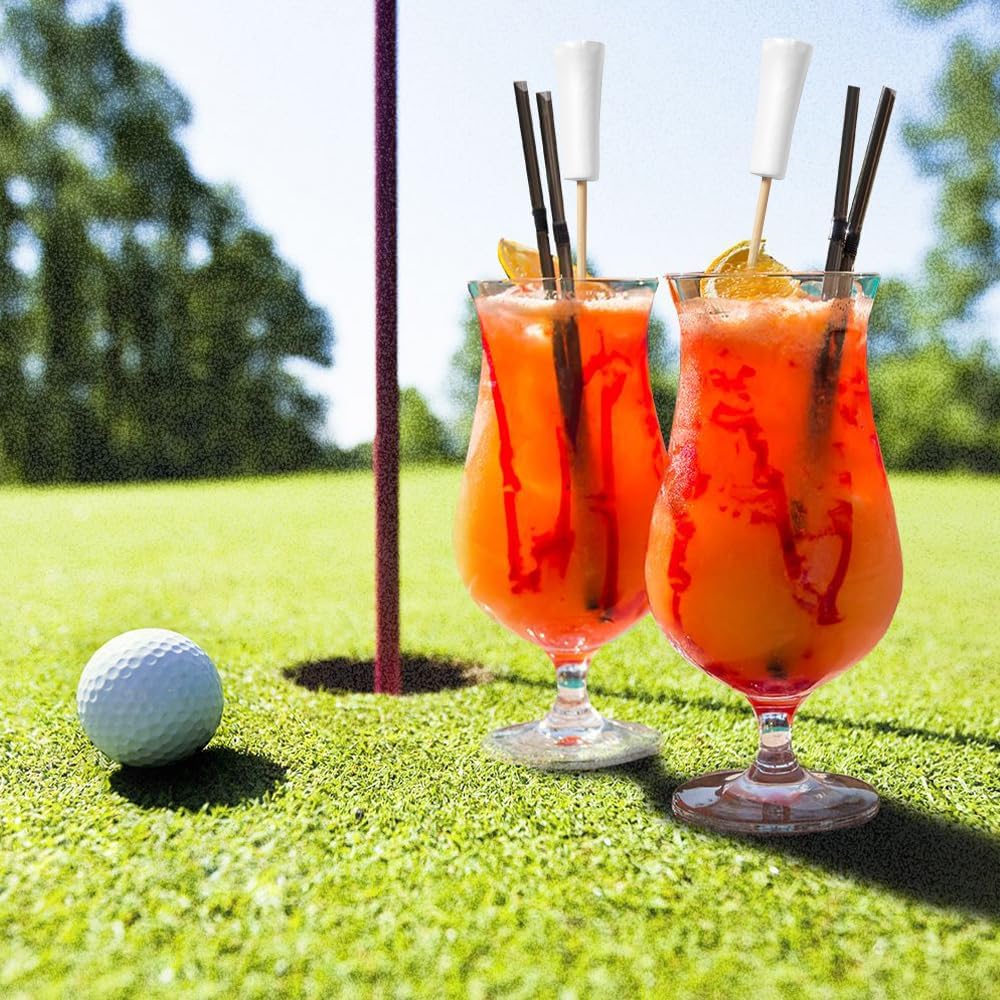 Cocktail Picks, 100 PCS Golf Toothpicks For Appetizers Golf Themed Party Decorations 5.91Inch Fancy Toothpicks Disposable Bamboo for Drinks Fruit Appetizers Sports Players Party Supplies Events