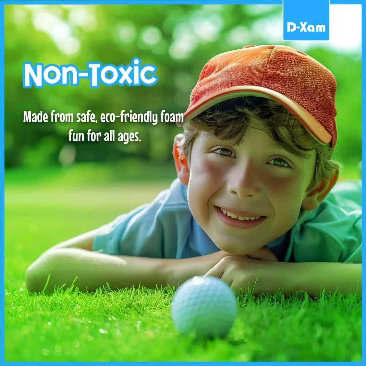 D-Xam Foam Golf Balls Bulk Practice Golf Ball Soft Multicolor, Yellow, White or Orange | Long Lasting & Realistic Feel | Limited Flight Use Indoors Outdoors Backyard Training