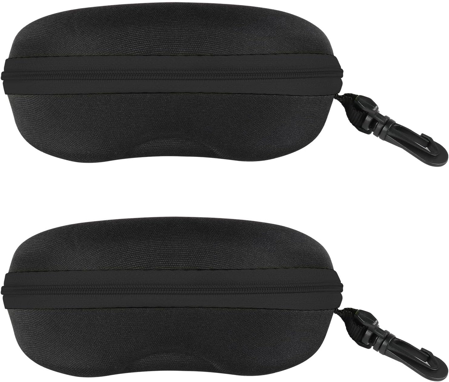 INNOLIFE Zipper Hard Shell Sunglasses Cases, Portable Travel Eyeglasses Cases with Plastic Hook for Men Women