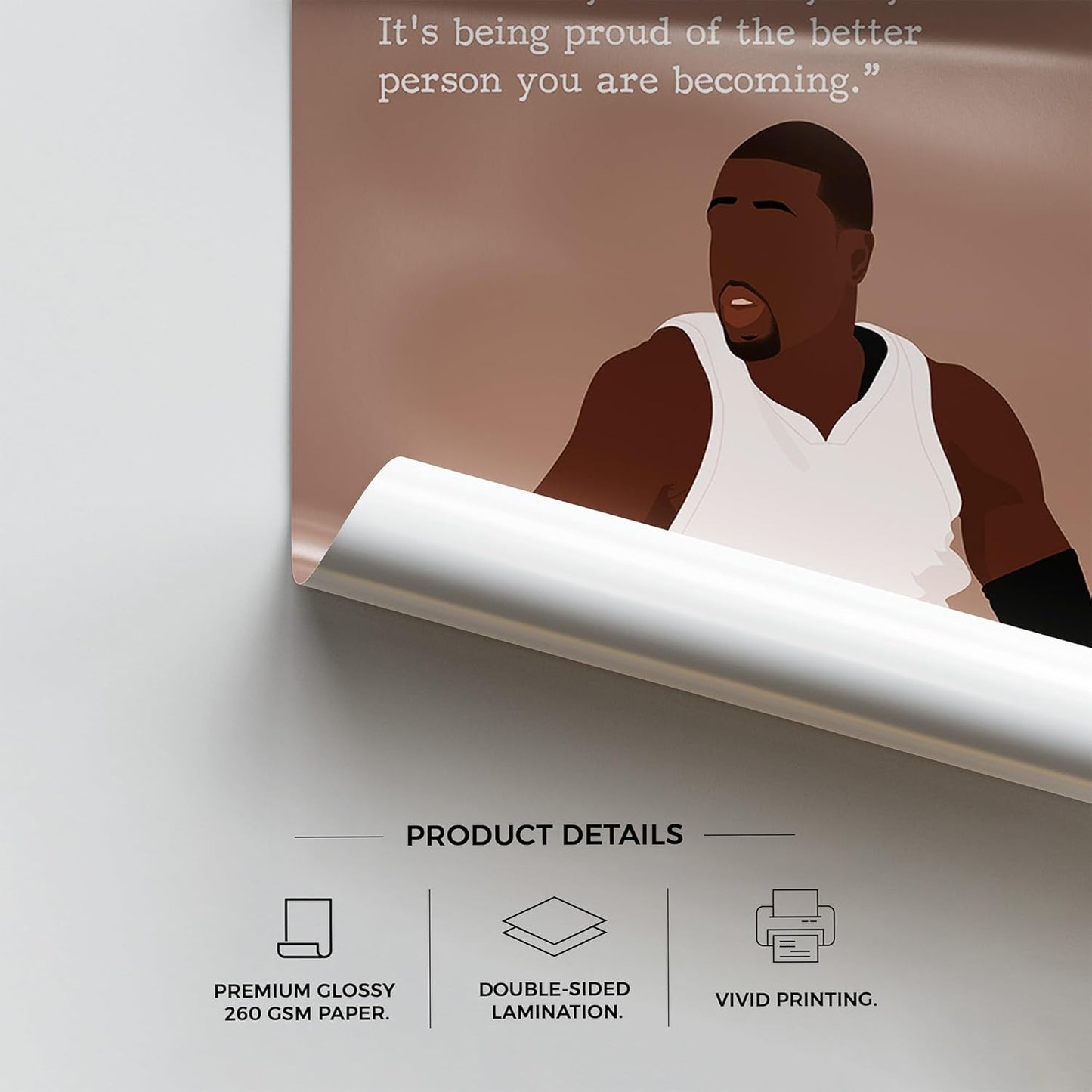 LOLUIS Motivational Basketball Superstar Hand-Drawn Artwork Sport Quote Wall Art Decorations (Unframed 16"x20", Basketball Player 11)