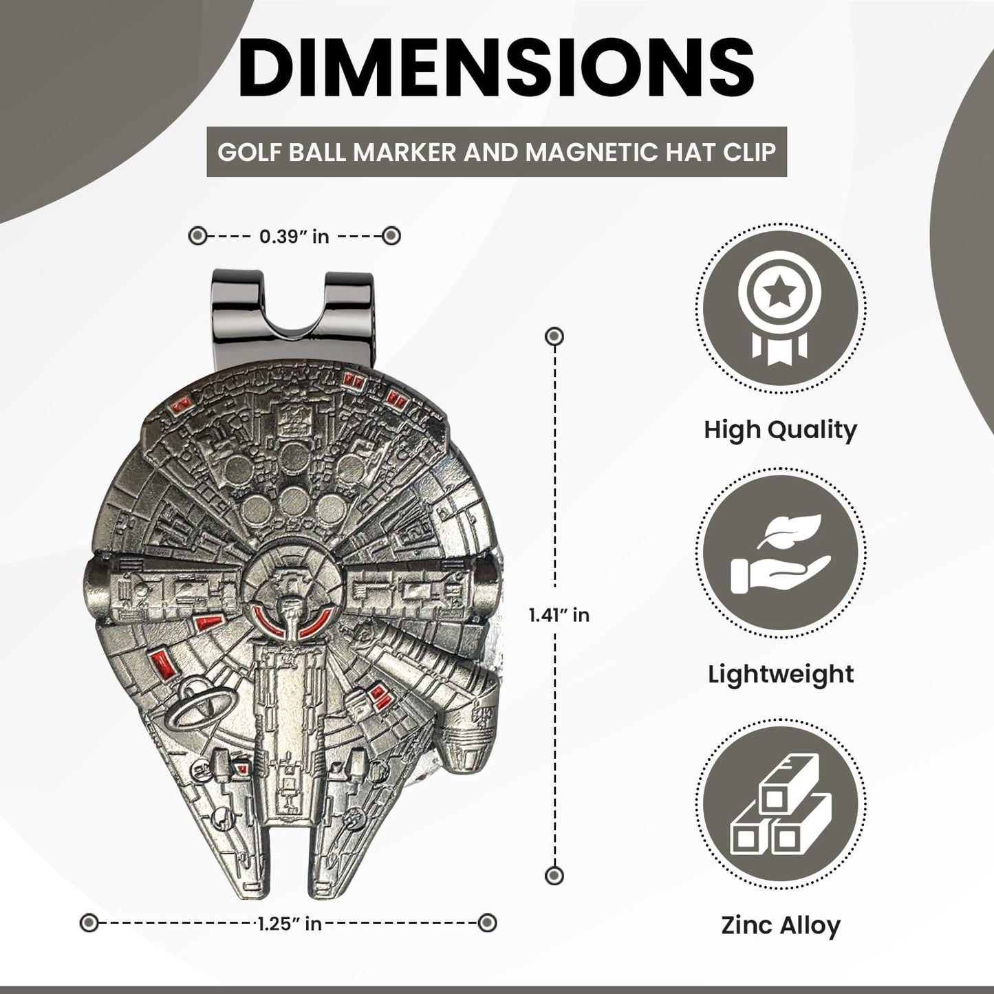 K9King Premium Golf Divot Repair Tool and Ball Marker with Magnetic Hat Clip - Premium Golf Accessories for Enhanced Golfing Fun - Falcon Golf Divot Tool for Golfers - Groove Cleaner