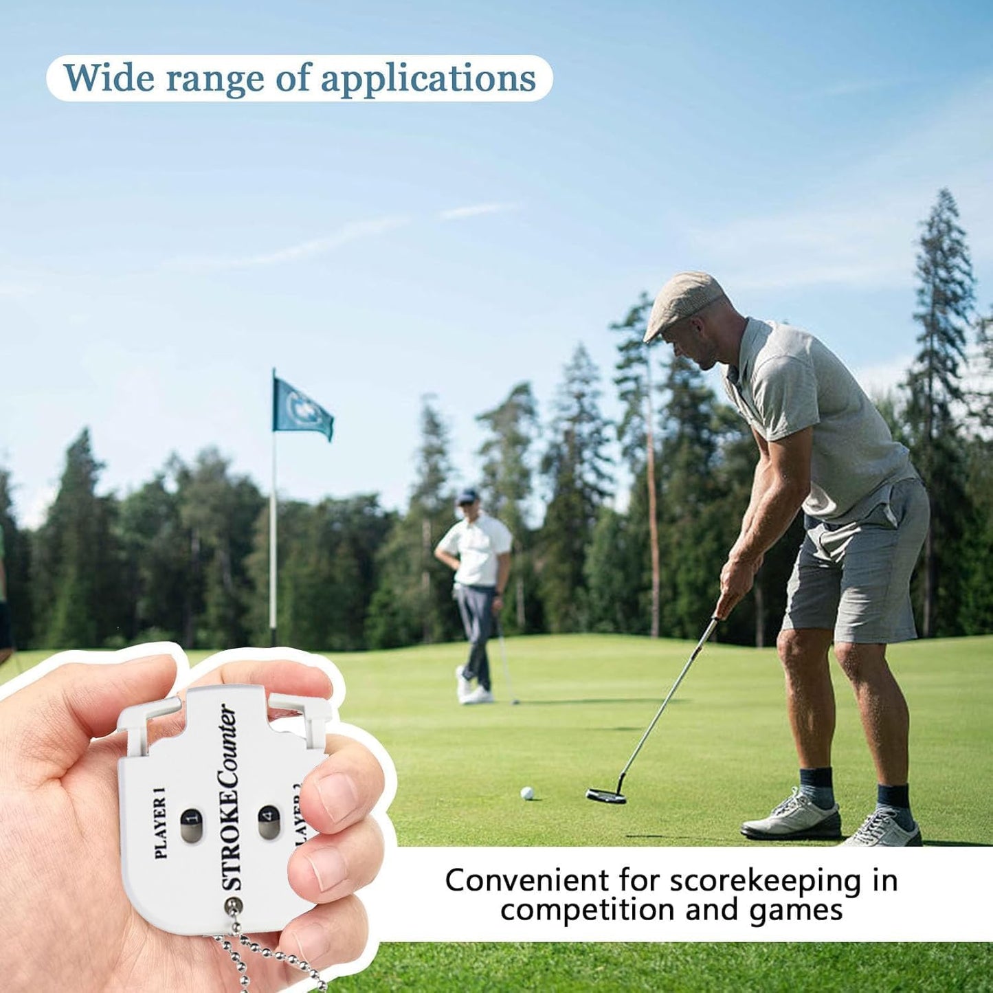 11 Pcs Golf Accessories Kit, Include Golf Tees Golf Towel Golf Ball Bag with Hook Cleaner Brush Golf Ball Marker Golf Divot Tool Golf Score Counter