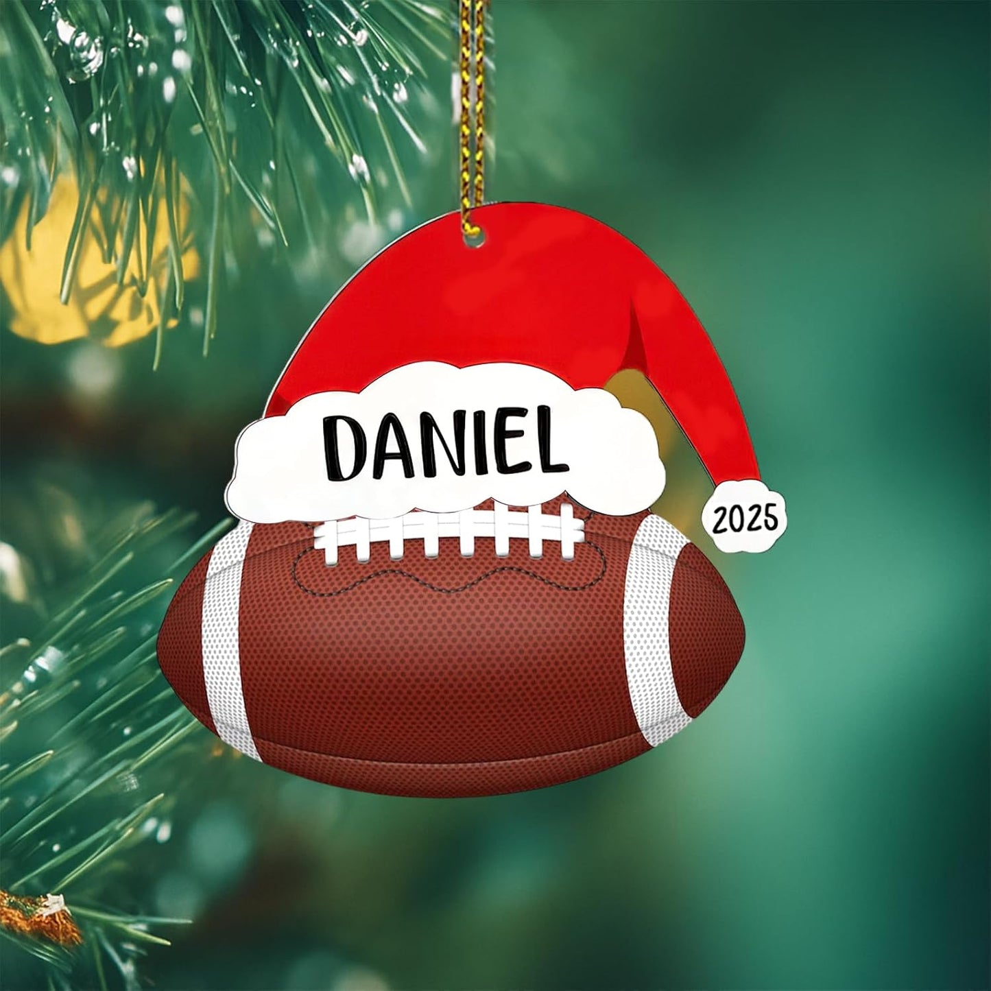 Personalized Rugby Ornaments Christmas 2025, Football Ornaments for Christmas Tree, Team Ornament, Custom Coach Gifts, Hanging Decor, Gifts for Sports Lovers Boys, Xmas Gift 2025