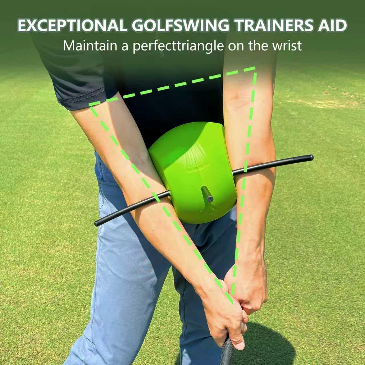 The Connector Golf Training aid, Golf Swing Trainer, Golf Training aid Posture Correction Practice, Golf Swing Training aid Improving Arm-Body Coordination, Golf Swing aid