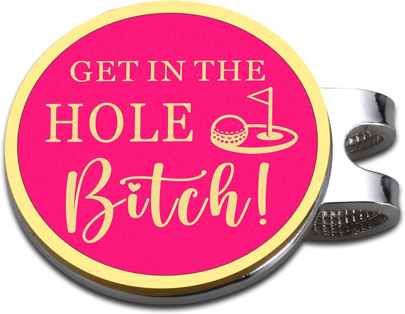 TI-EDC Funny Golf Women's Ball Marker Hat Clip, Golf Stocking Stuffer for Women, Womens Funny Golf Accessories, Funny Golf Ball Marker Accessories, Valentines Day Gifts for Girlfriend