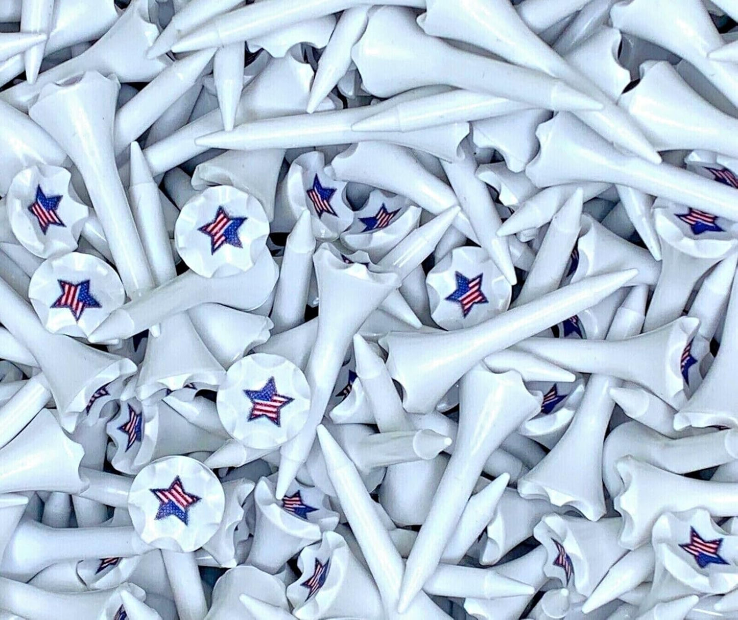 TRUESTRIKE Premium USA Golf Tees – 3¼" or 2¾" Durable Plastic Performance Tees (100 Pack) – Made in USA – Bulk Value Pack